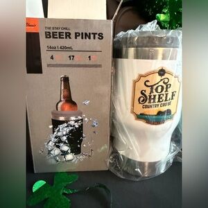 Stay Chill Beer Cool & Built in Bottle Opener. NIB